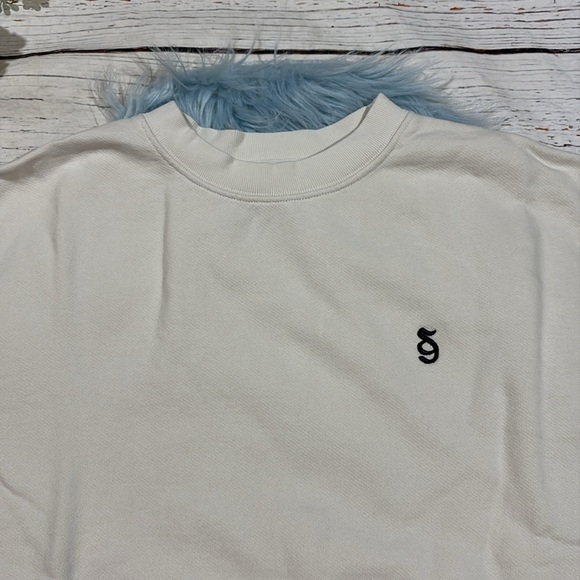 NWT Spiritual Gangster Off White Monogram Classic Crew Sweatshirt - Picture 9 of 10